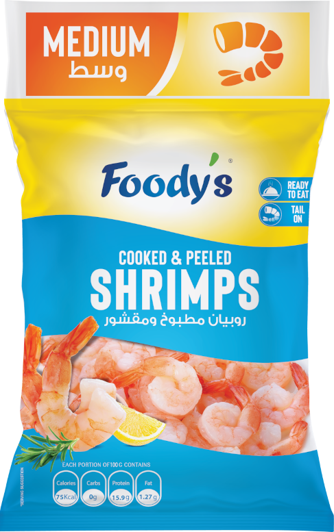 Foodys Medium Shrimps 400 GR